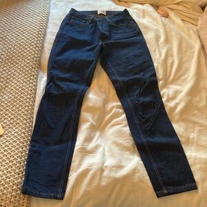 Sezane size 27 dark wash straight leg jean
